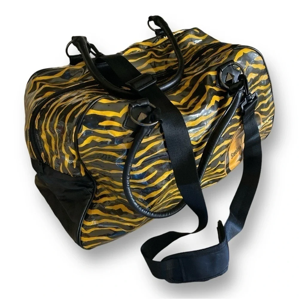 Authentic NFL PITTSBURGH STEELERS Duffel Bag with Shoulder Strap Team Co…